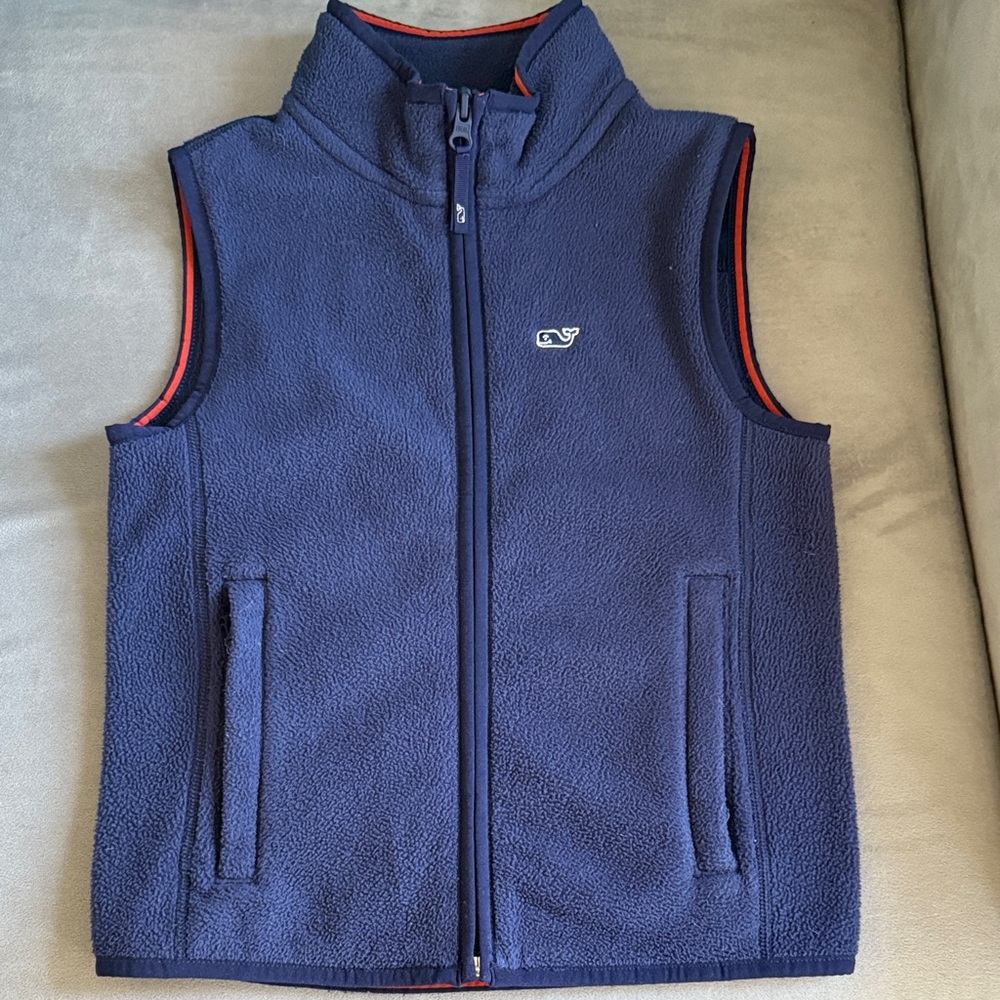 Vineyard Vines Dark Blue Boys Fleece Vest